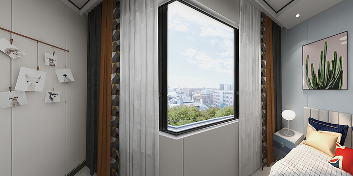 方岩室内线上工作室-尚城118平中式-加沙-装修设计方案