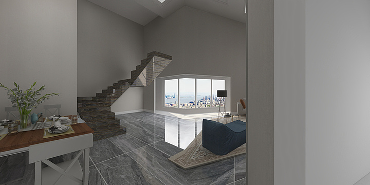 广东简石瓷砖-云林花园复式楼-装修设计方案