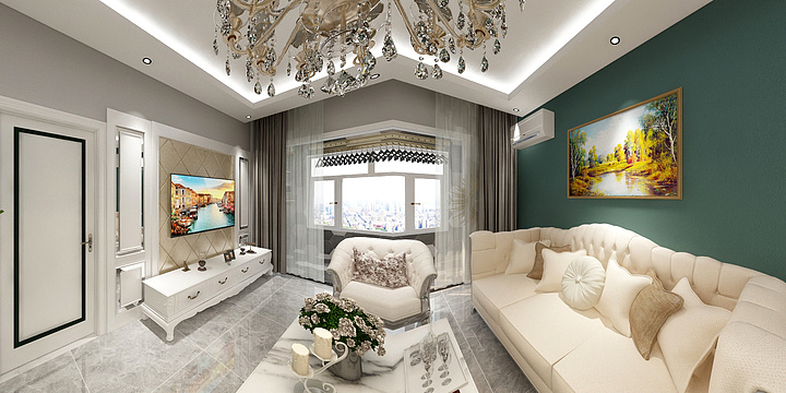 爱腾装饰-爱腾装饰现代竹园号楼-402-装修设计方案