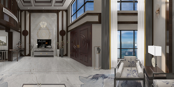 琛琛宇-山水涧1F客厅-装修设计方案