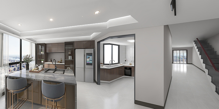 墨宸设计工作室-北宸之光洋房8-3-502-装修设计方案