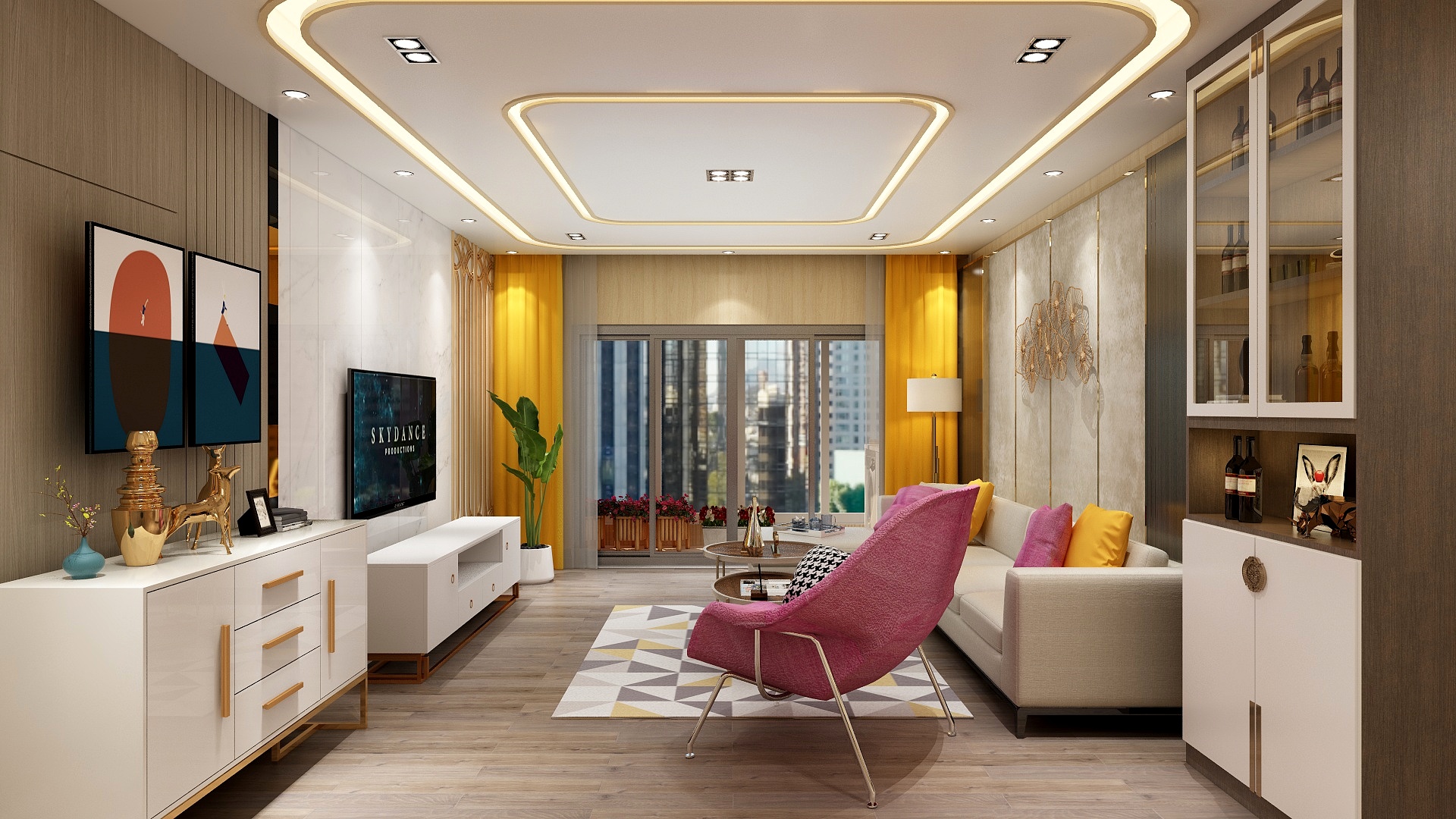 李元锋-三室两厅现代轻奢-装修设计方案