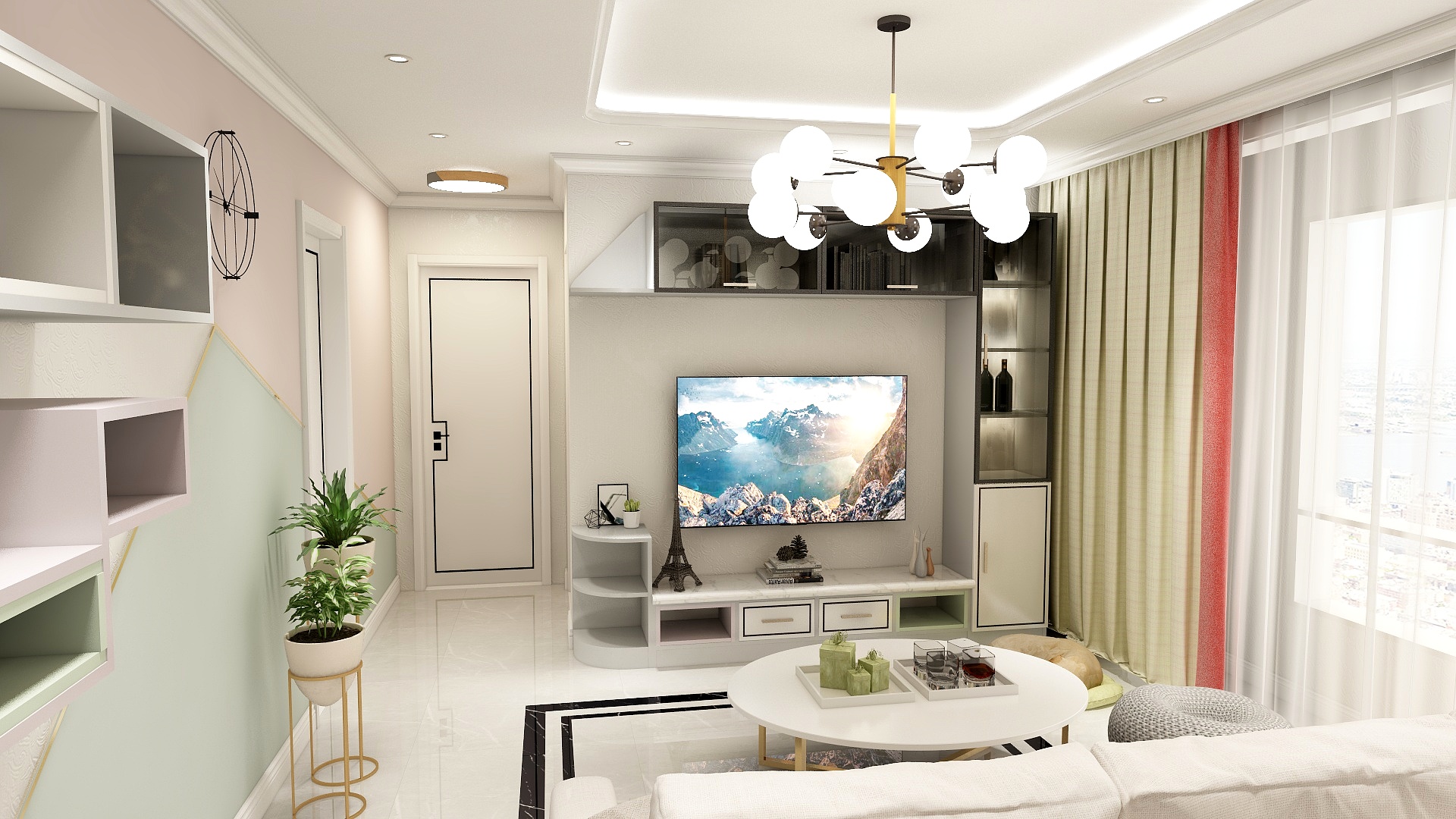 丿Barney-瑞和园89.50㎡B户型3室2厅1卫-装修设计方案