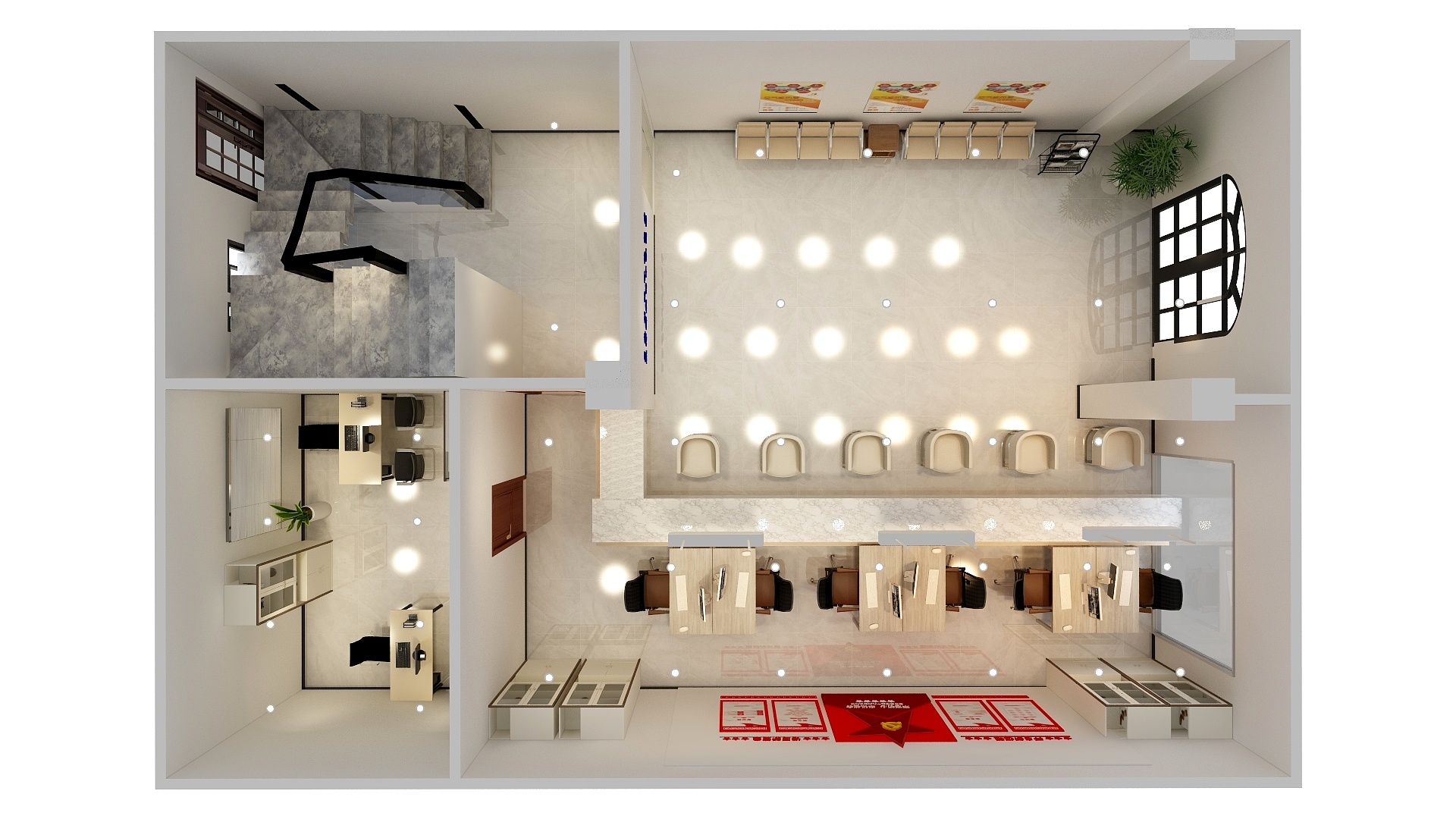 宁静狂潮-社区一层-装修设计方案