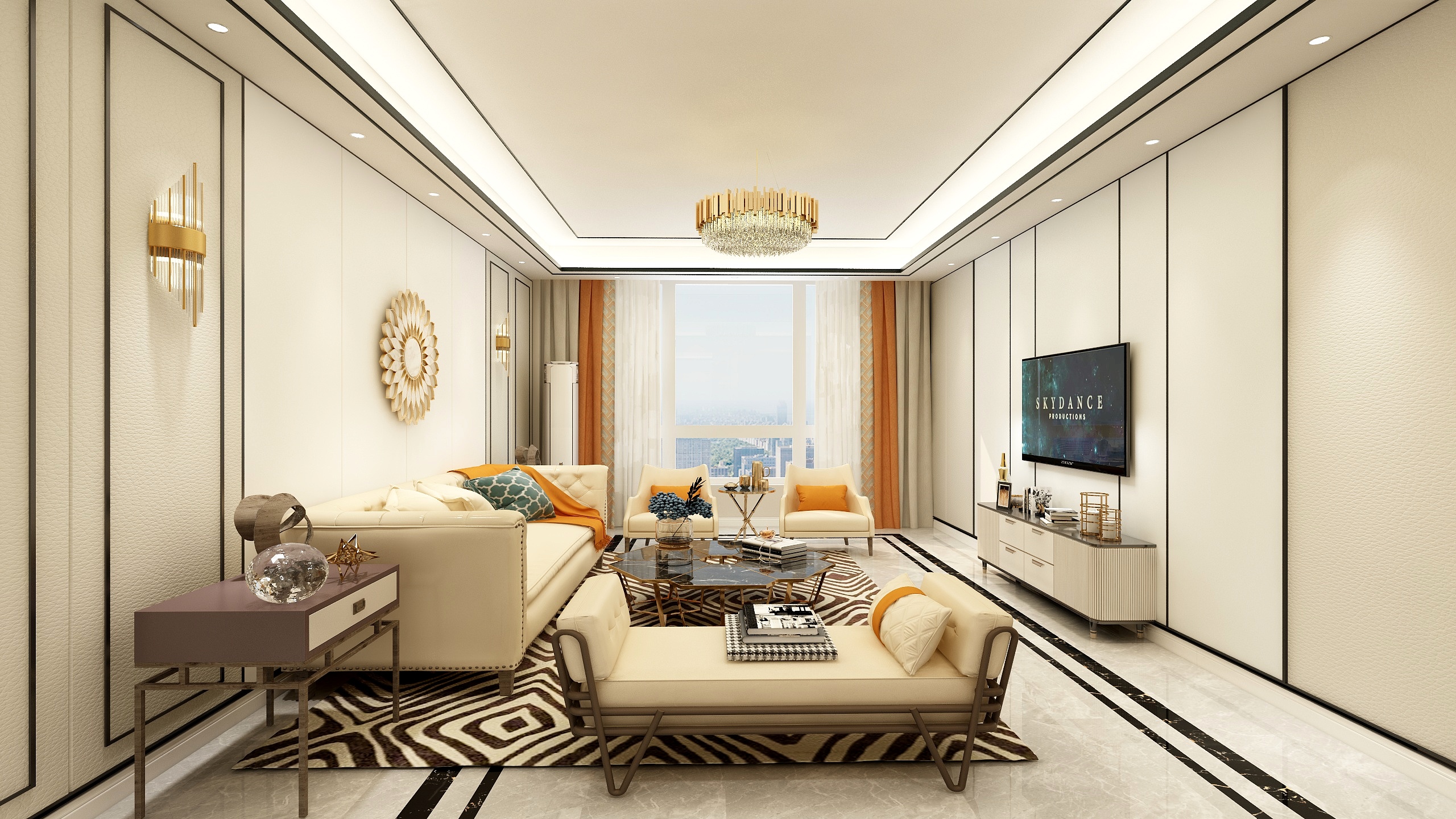 卓扬装饰-金石城-20-1-101-165平-现代轻奢-装修设计方案