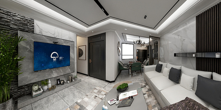 家装主案设计师弈非墨-汉城时代110-装修设计方案