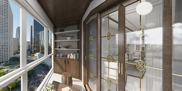 信阳市华府装饰工程有限公司-新中式-装修设计方案