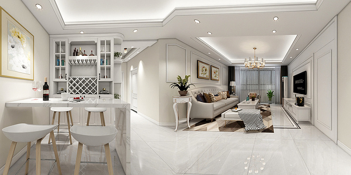 木子美佳-140平御府2603简美-装修设计方案