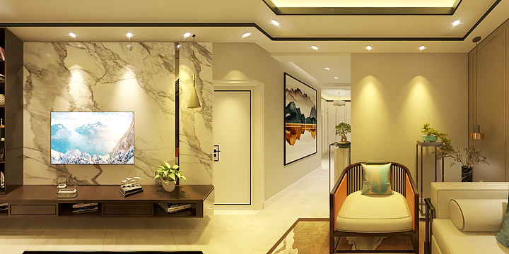 张家口建工-新中式-装修设计方案