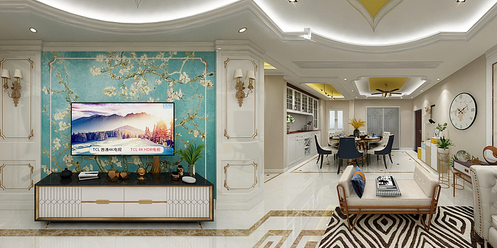 居易装饰王皖先-皇家公馆04户型-128平方-装修设计方案