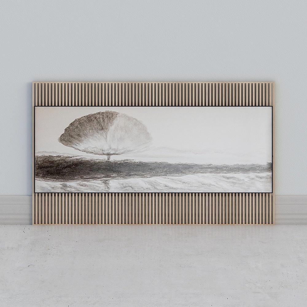 床背景3D模型