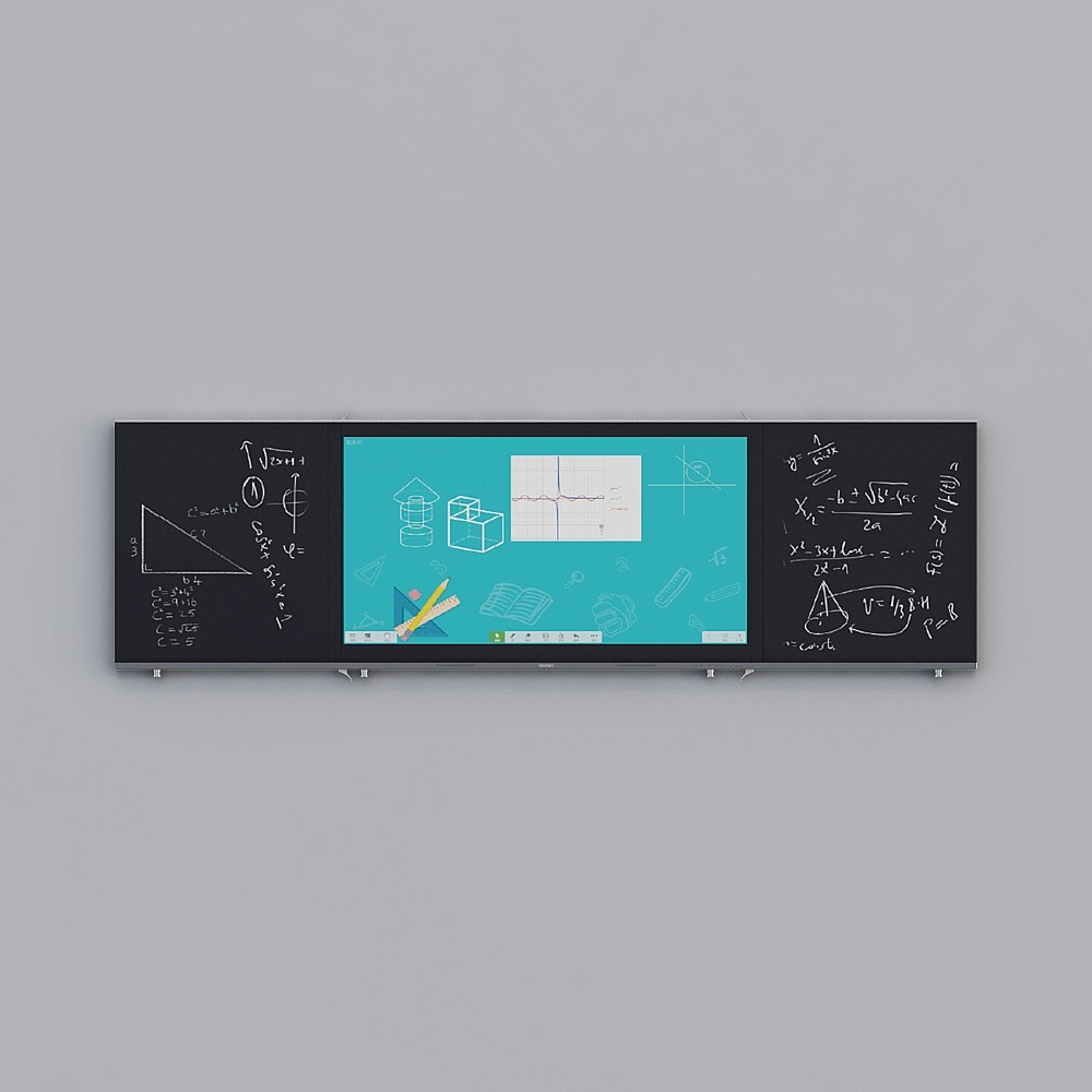 视睿-智慧黑板3D模型