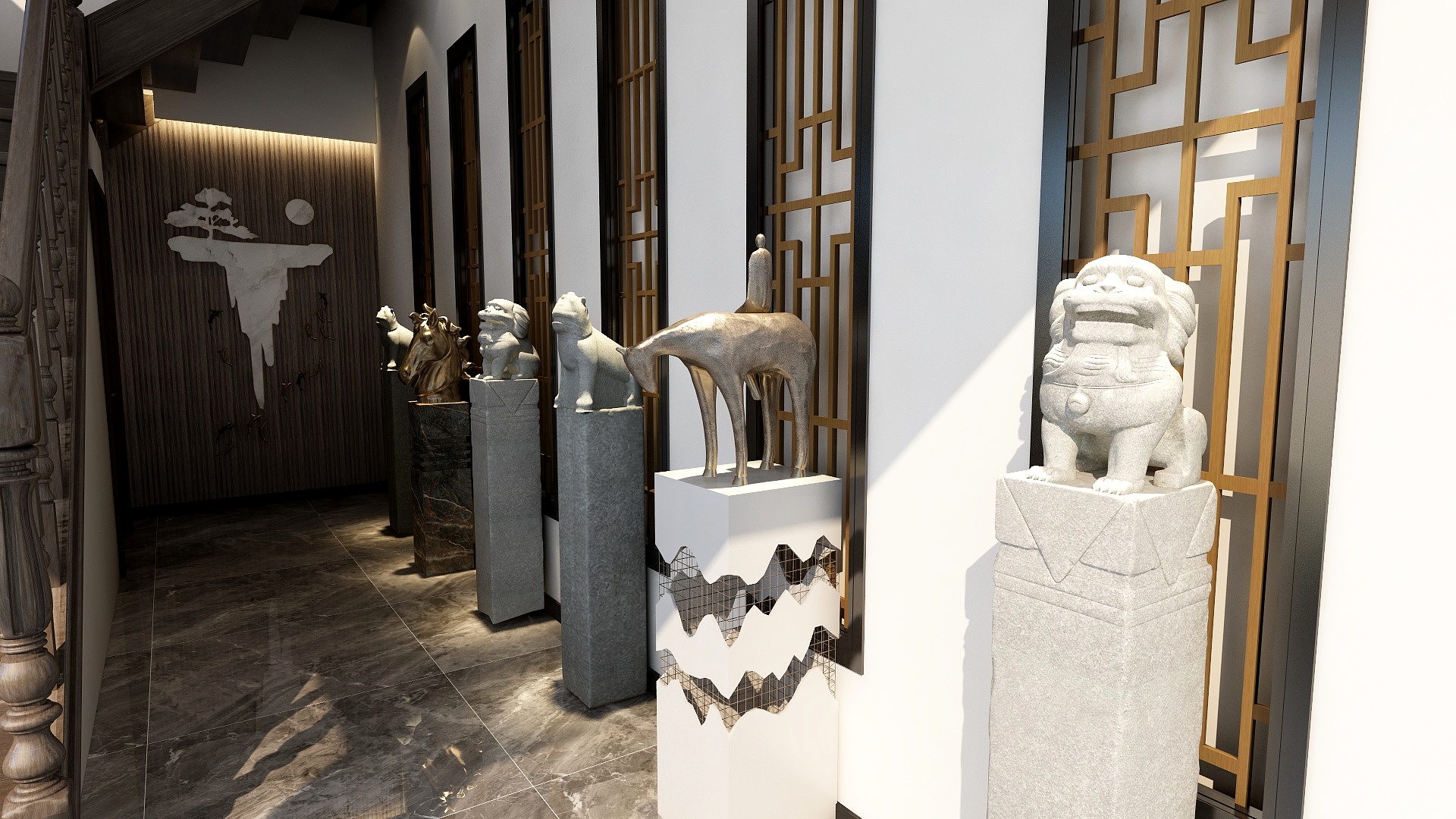 暖阳设计一申杰-休闲会所-汉城店-装修设计方案