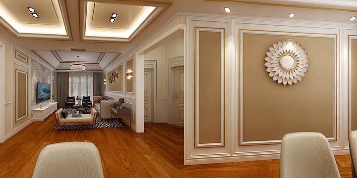 REN@Y工作-欧式别墅二楼-装修设计方案