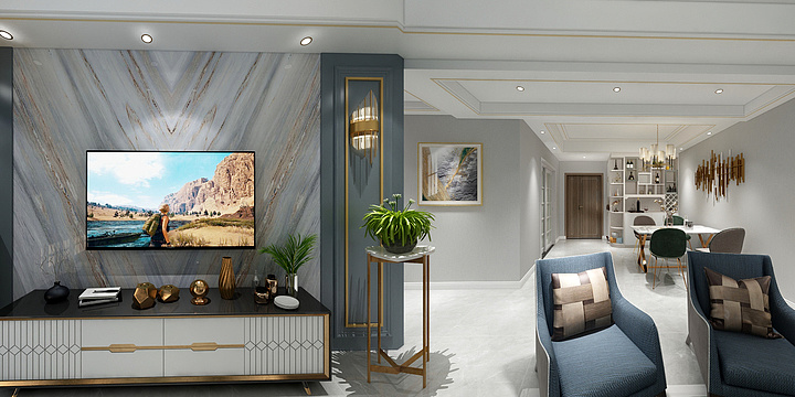 WK设计-江山景秀1-1向群-装修设计方案