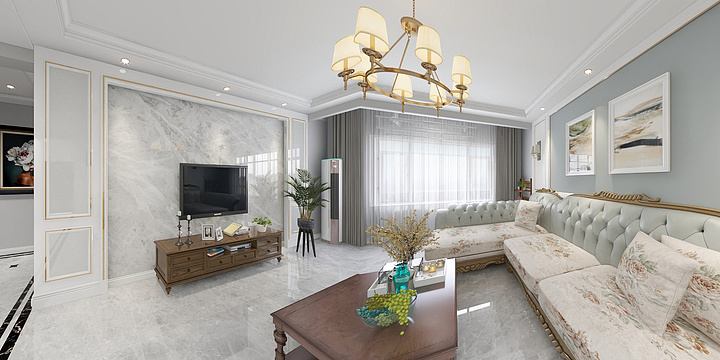 Erin_H-现代美式-140-装修设计方案
