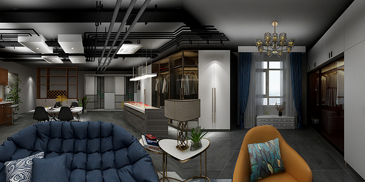 黄鑫设计-二楼展厅-装修设计方案