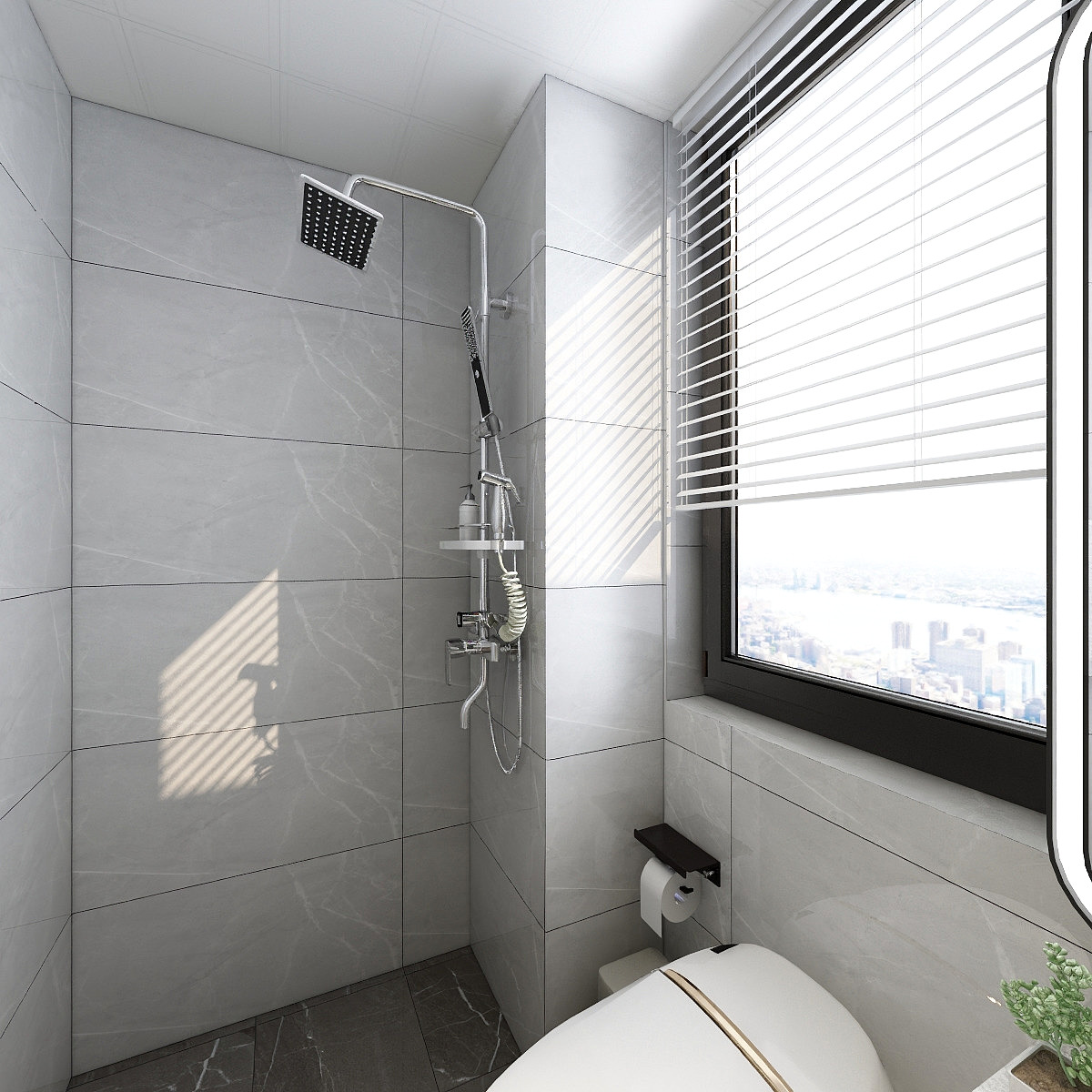 朱晨希-【简美】一层卫生间装修效果图第5张