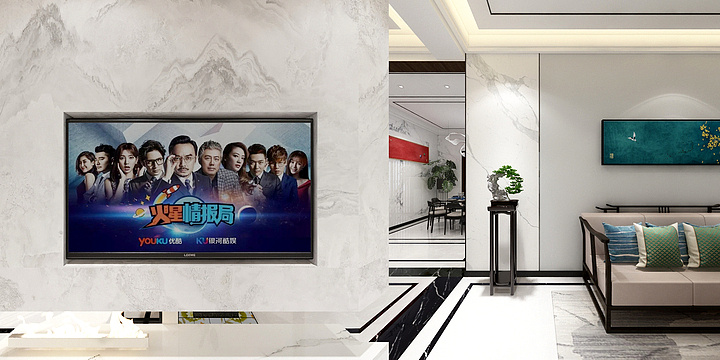 OtwZAYj-张老阜 一层效果图-装修设计方案