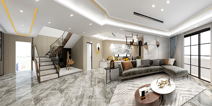 燕伟飞-伟业迎春世家一楼-装修设计方案