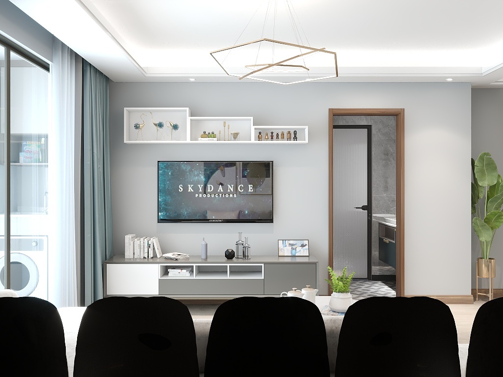 158****6412DdDR-阳春湖畔89平三房两厅（多功能房）-装修设计方案