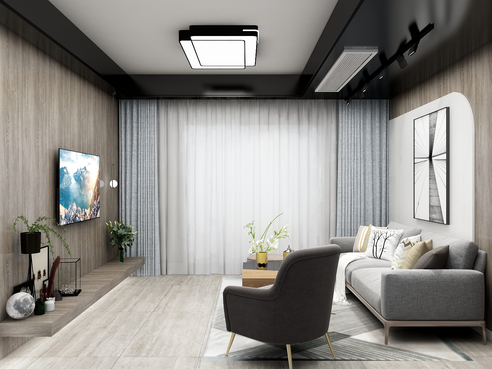 手绘未来式-浅木低语-装修设计方案