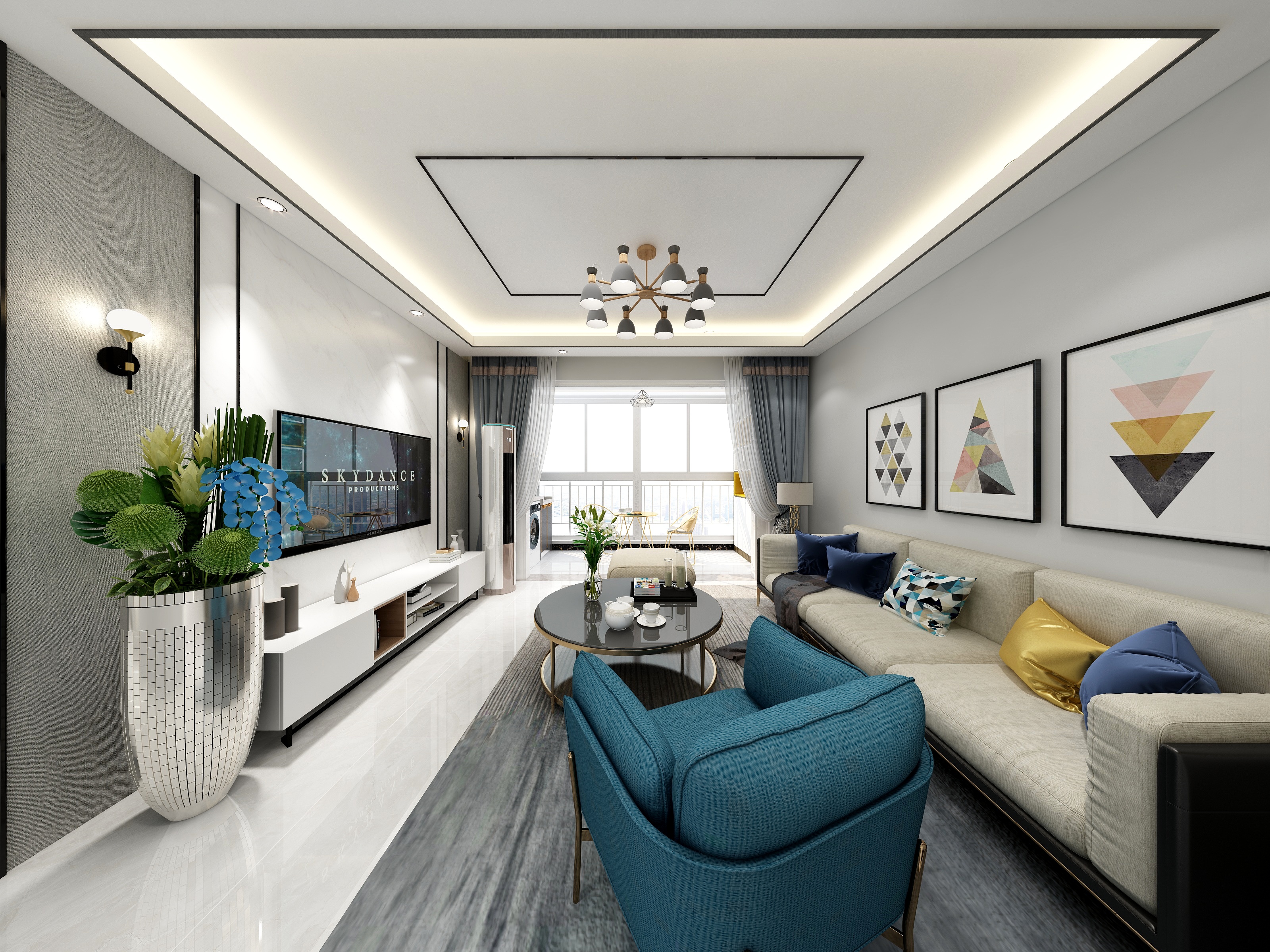 设计Ahern-敏敏姐家设计效果图-装修设计方案