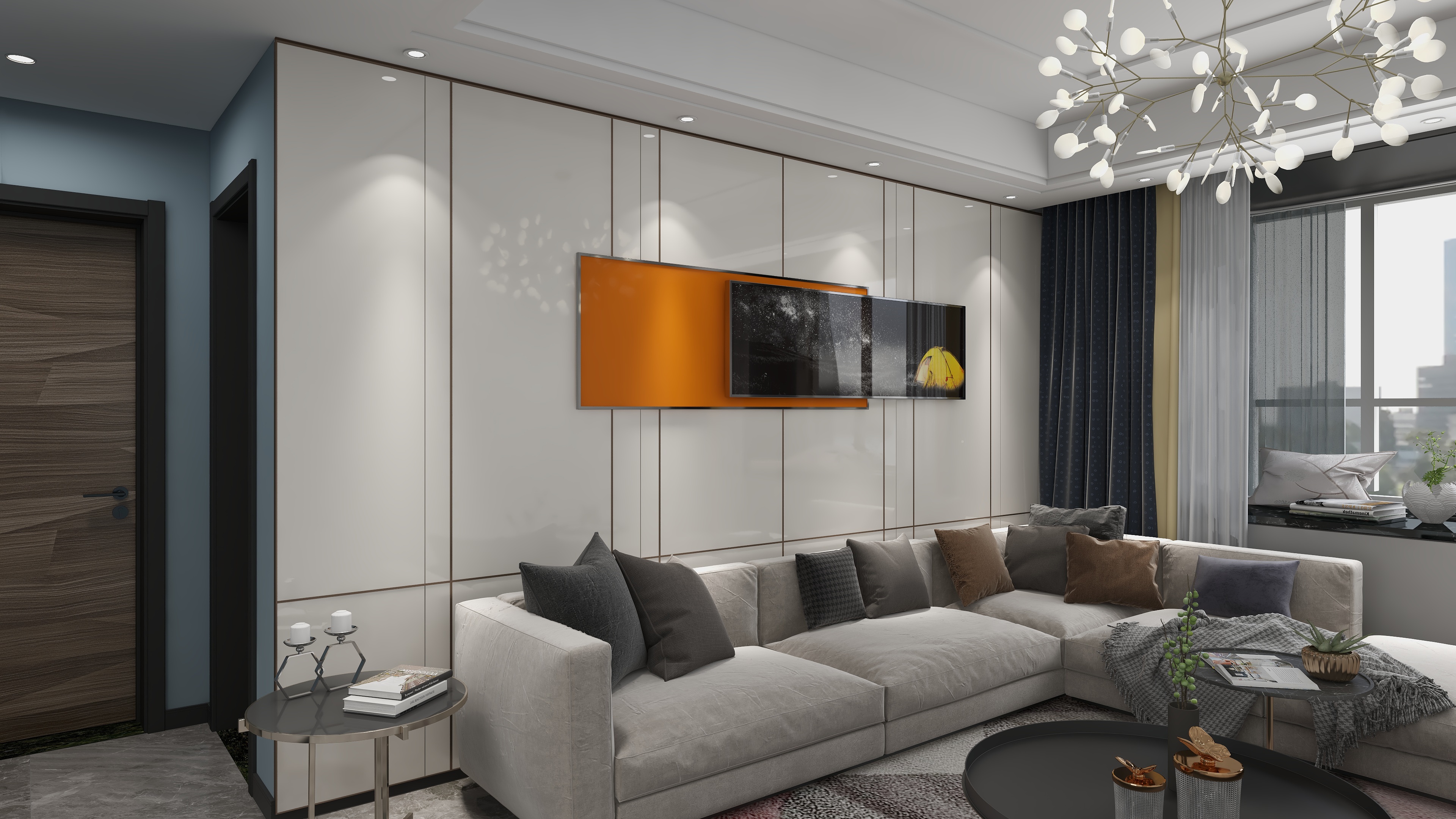 汤志国-111方现代三居-装修设计方案