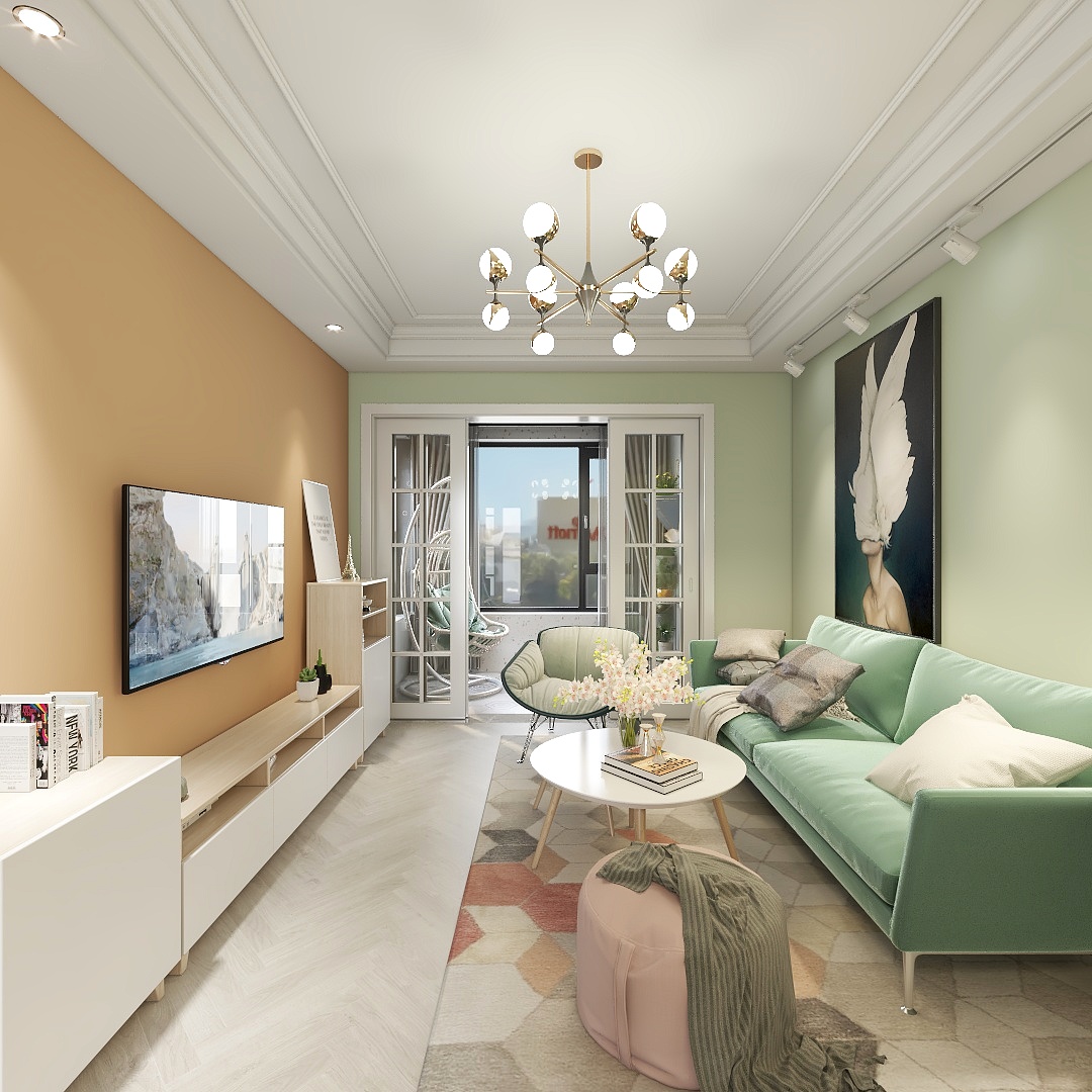 X无邪AhFs-德信海德公园83.00㎡A2’3室2厅1卫1厨-装修设计方案