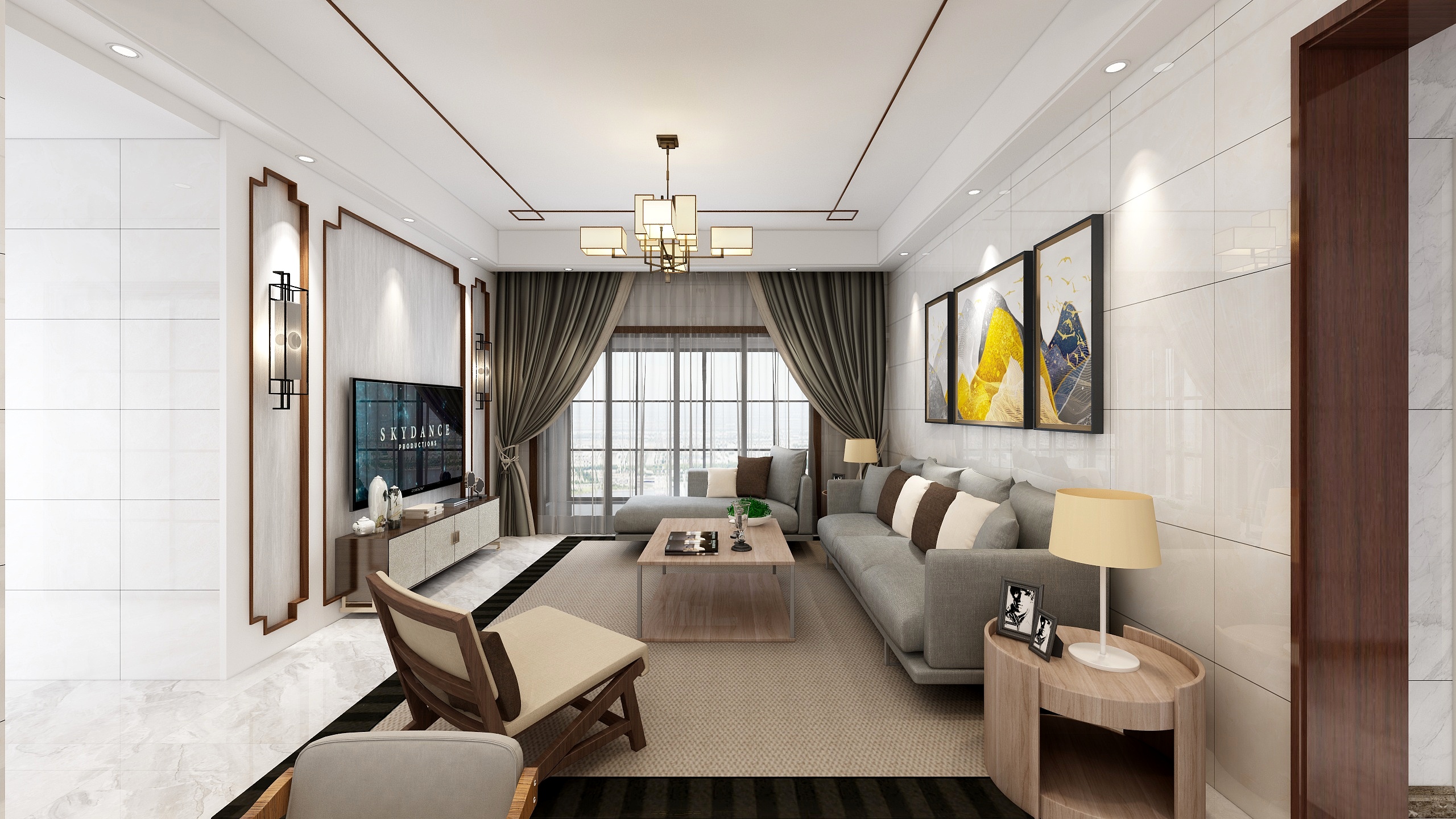 翁工设计-佳境康城22栋201揭先生雅居-装修设计方案