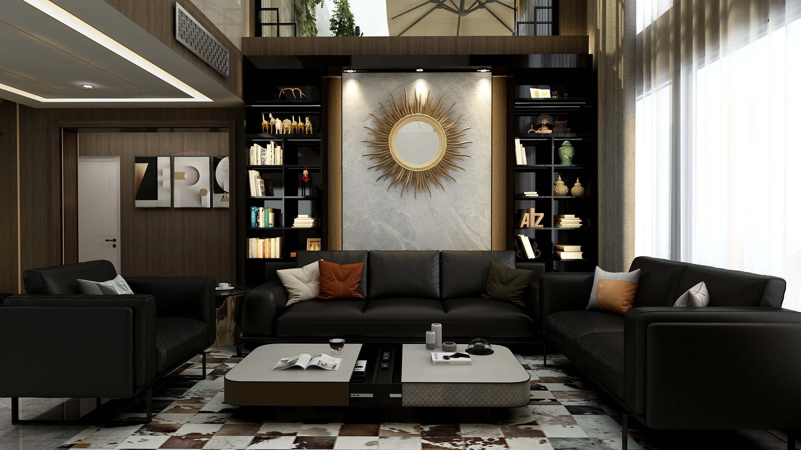 即时效果设计丨赵健军丨Jerry-别墅丨现代混搭丨赵健军-装修设计方案