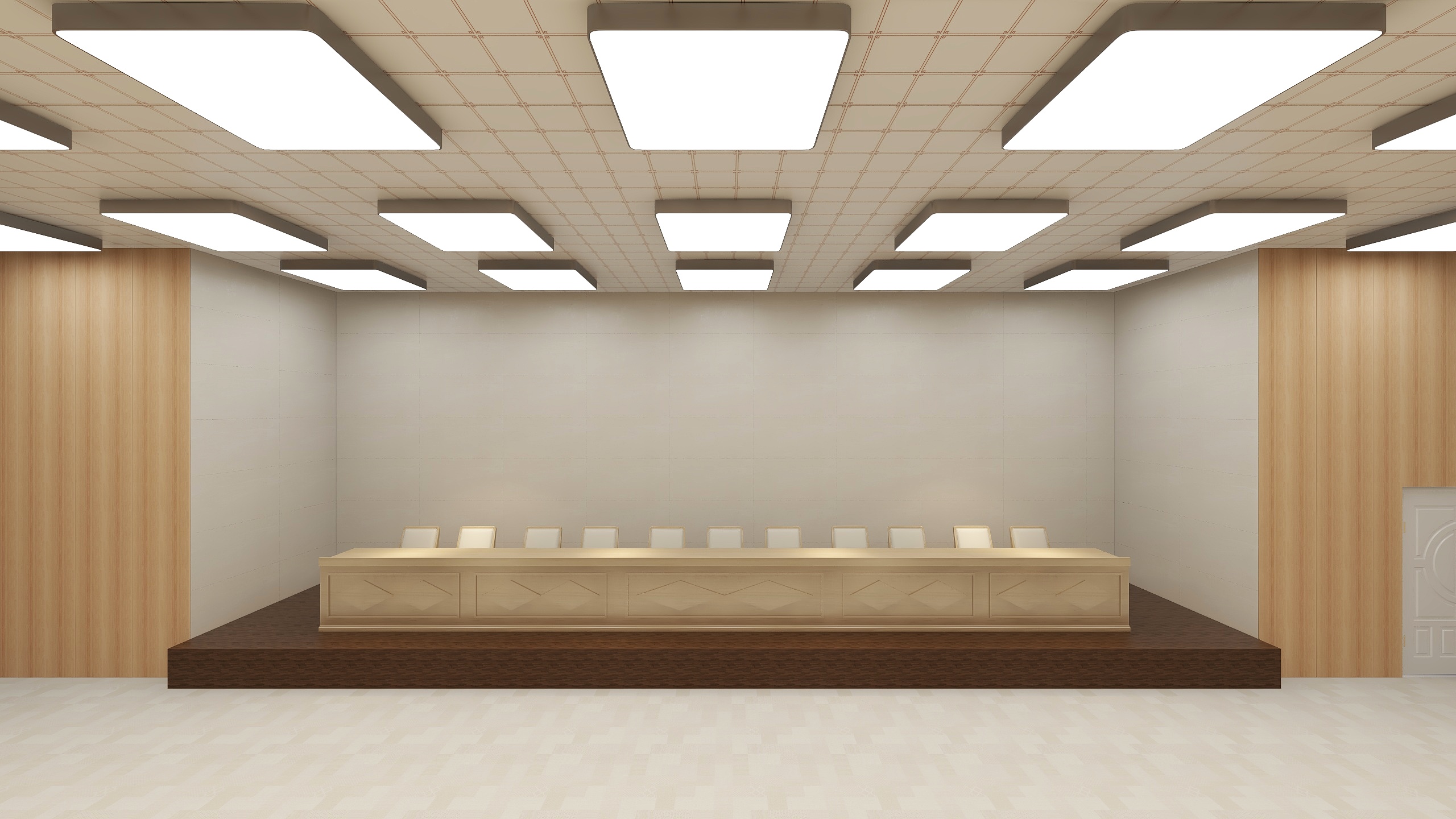 舒办空间-会议室布局图-装修设计方案