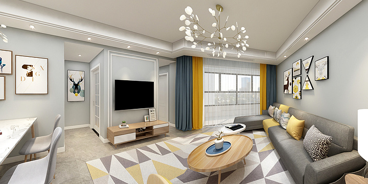 luowen效果图表现-5-29新天地雅居-装修设计方案