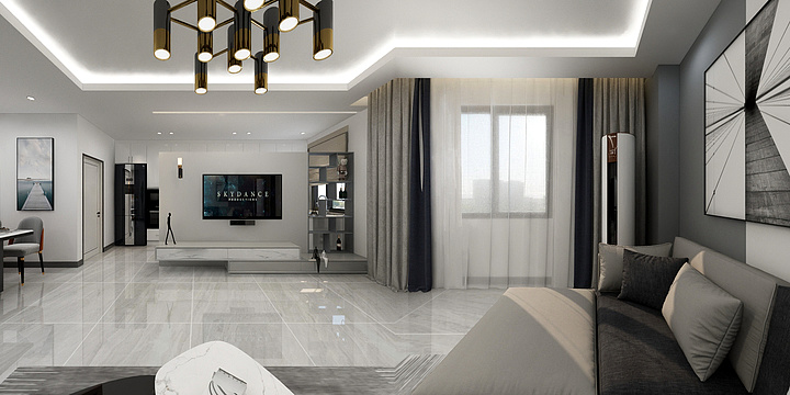 效果图集-中亚千企C3-309室（定稿）-装修设计方案