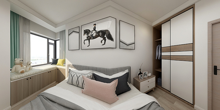 团团822-唐轩府88㎡-北欧-装修设计方案