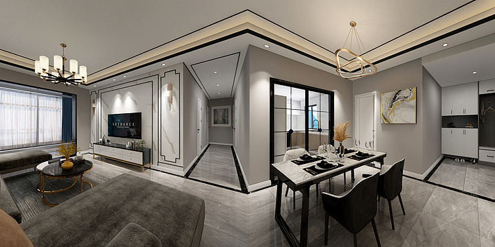 麒麟哥哥-多维国际孙老师-轻奢风格-装修设计方案