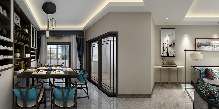 廖冰杰-华融公馆——新中式曹哥-装修设计方案