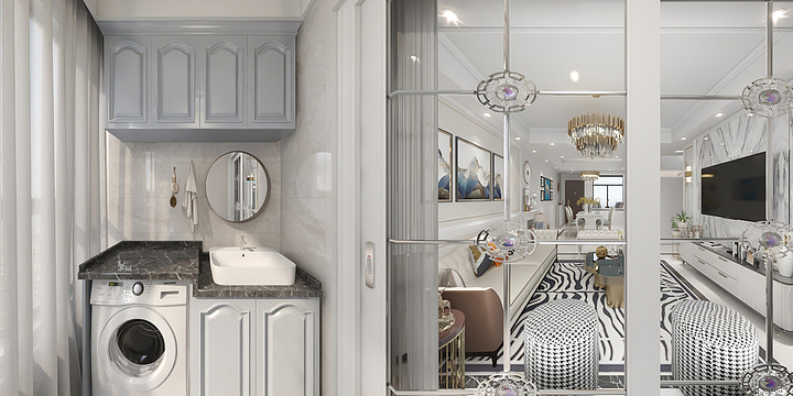 曰猫的汉子-雍锦园-128平欧式轻奢风-装修设计方案