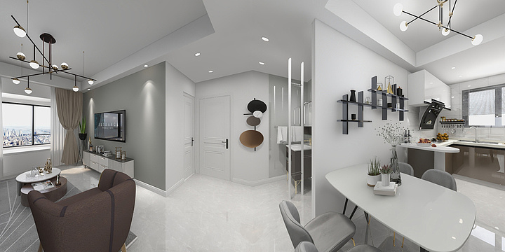 AA知一-华发三期轻奢后现代-装修设计方案