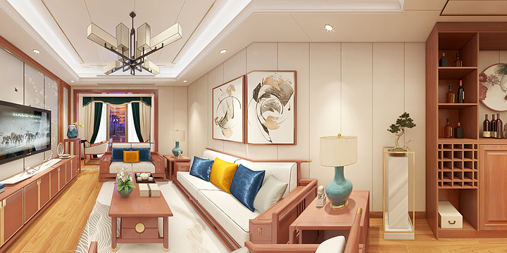 何重东-langsha-1-新中式-装修设计方案