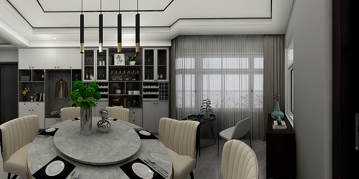 A张威-龙庭华府朱总.dwg导入酷-副本-装修设计方案