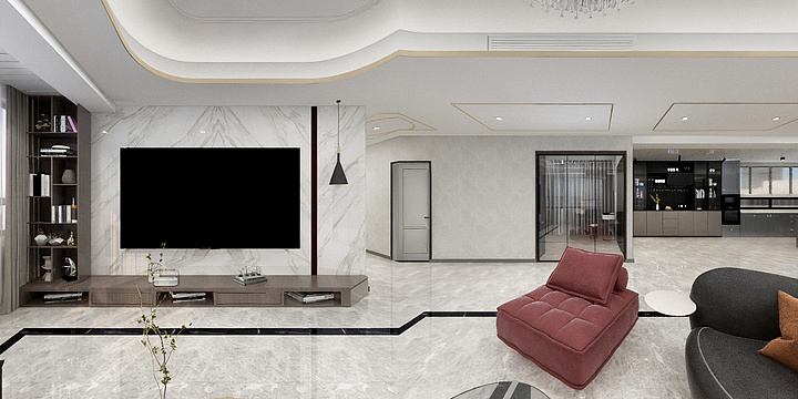 锡林郭勒盟水森林装修有限公司-名族宾馆五楼-装修设计方案