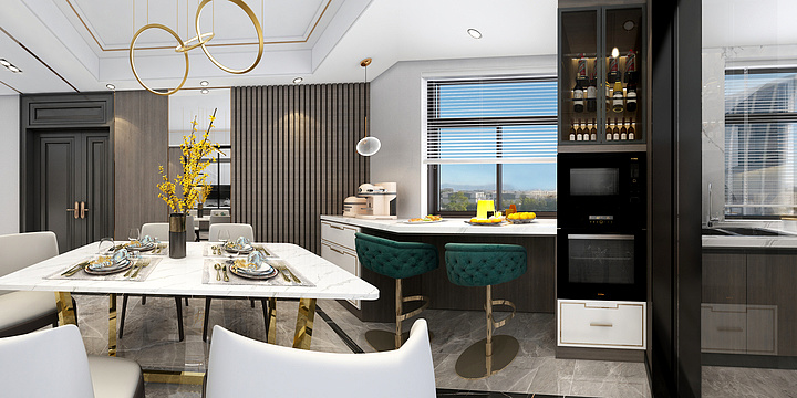 丛振兴-优艺装饰-天铂3-1803-现代轻奢-装修设计方案