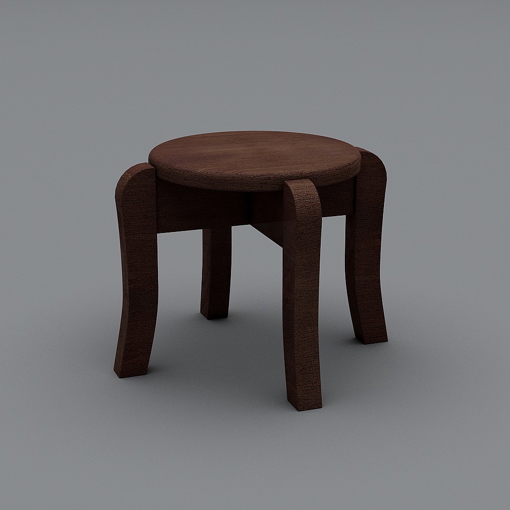矮圆凳3D模型