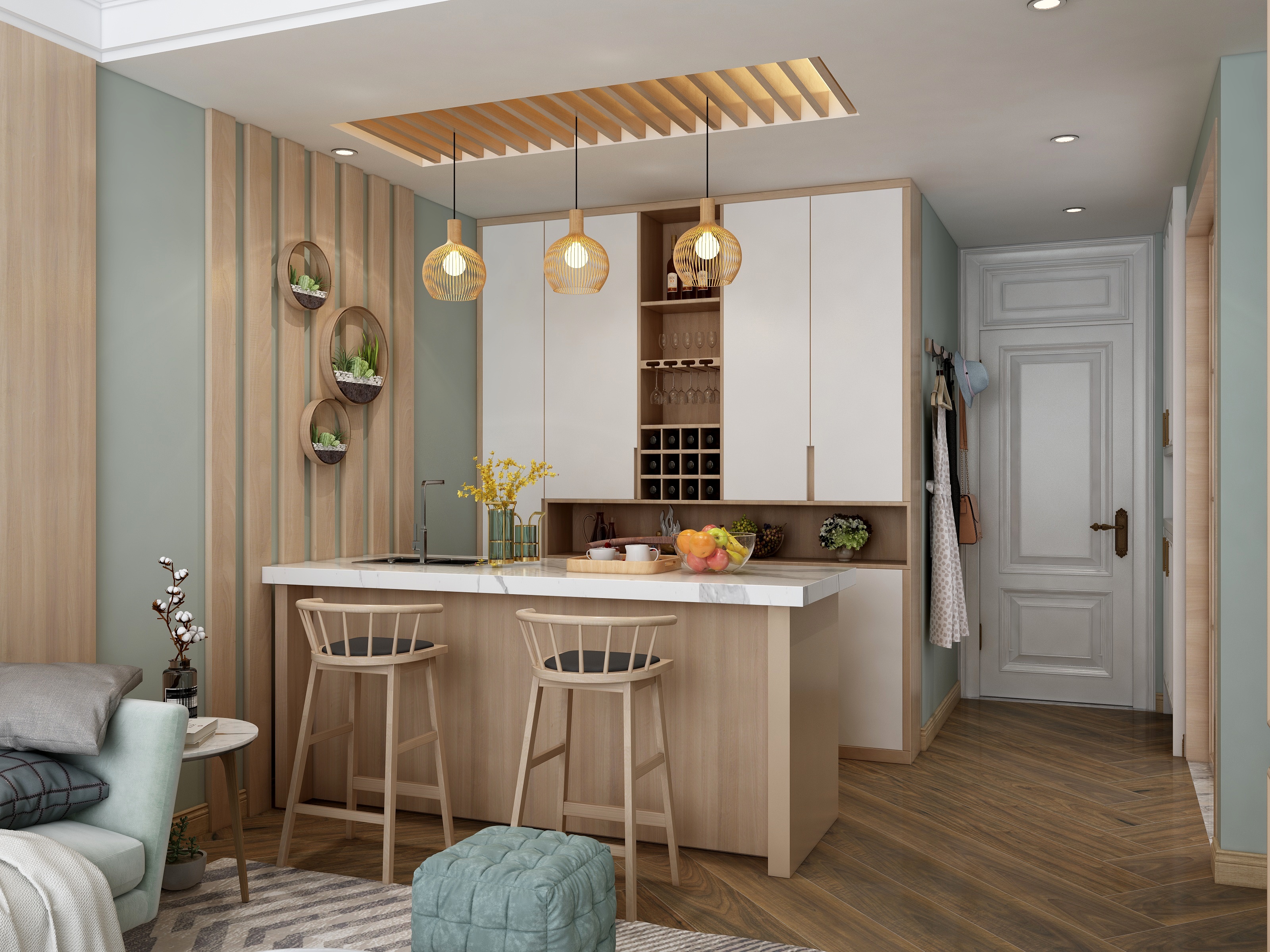 a里格-德信海德公园83.00㎡A2’3室2厅1卫1厨-装修设计方案