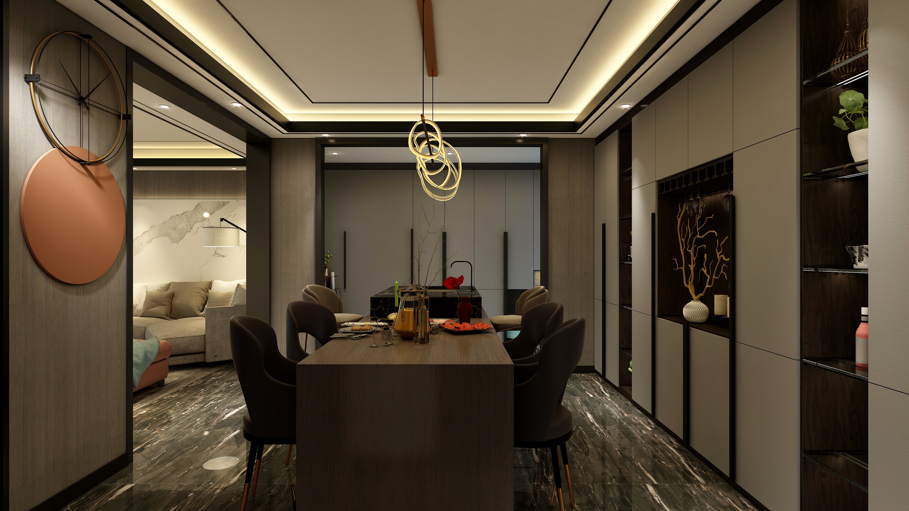 至简名设一张齐周-经典黑白灰装修效果图