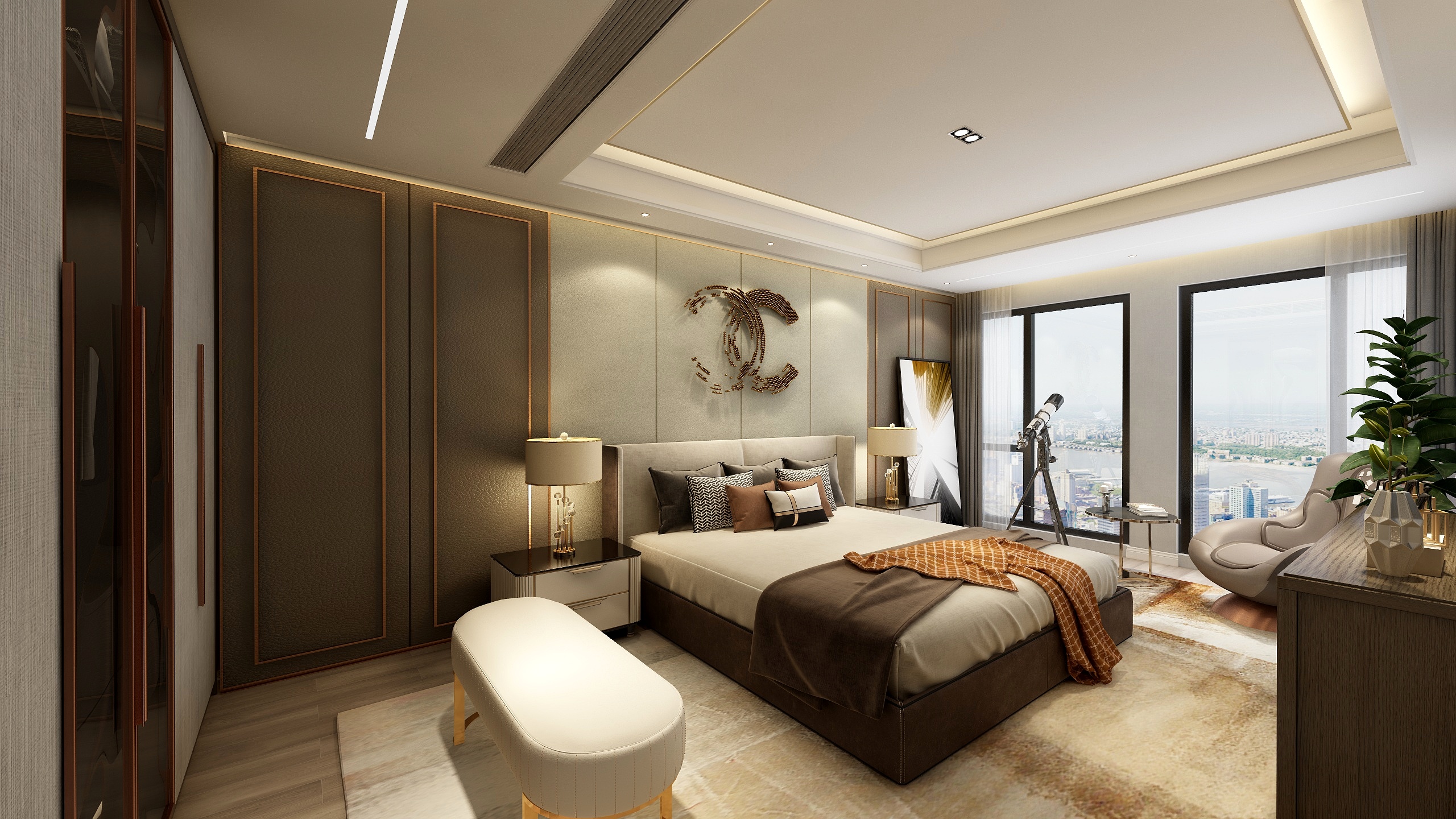 沈有波-192平轻奢四居室装修效果图