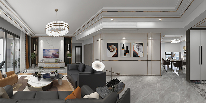 赤水九木堂装饰-缇香湖9栋3号户型现代轻奢-副本-装修设计方案