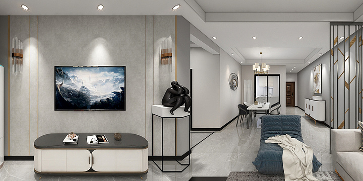 Yii啊-在水一方11#18东现代轻奢-装修设计方案