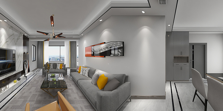 严Design-湖光晨樾105平-装修设计方案